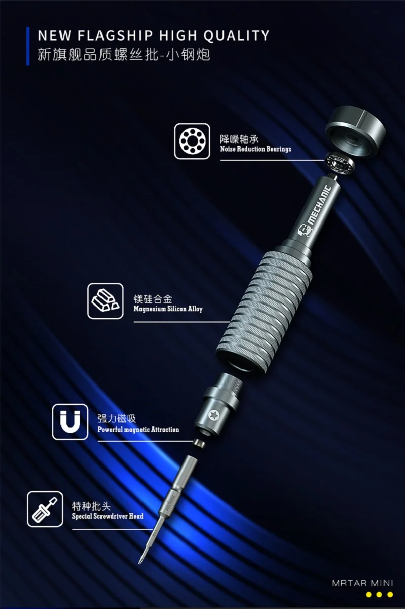 Mechanic Screwdriver Mortar Mini 6 in 1