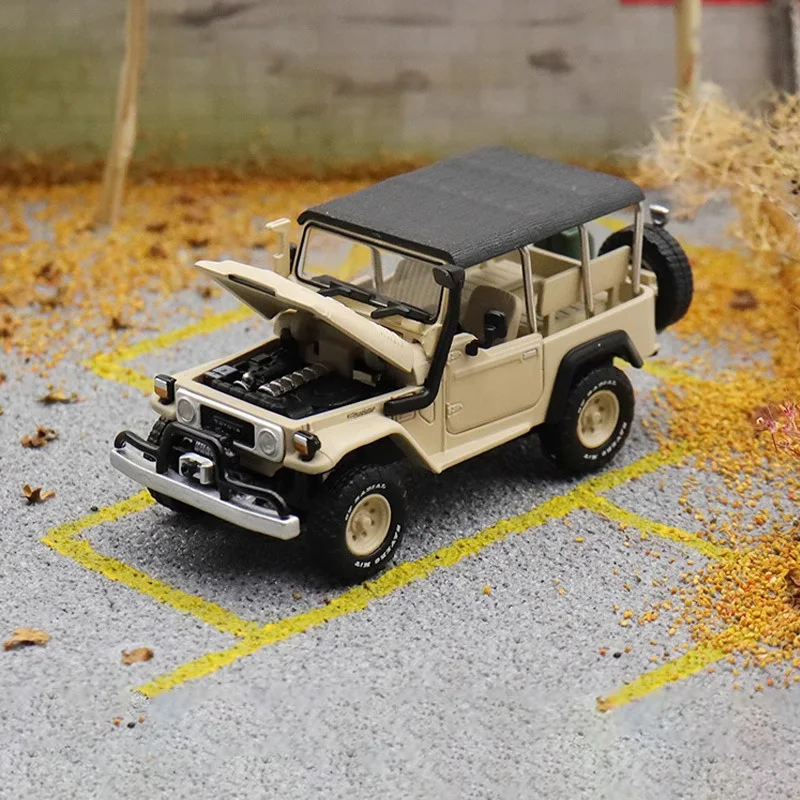 

Литый под давлением масштаб 1:64, FJ40, Land Cruiser, трансформер, внедорожник, грузовик, сплав, Коллекционная модель автомобиля, сувенирный дисплей
