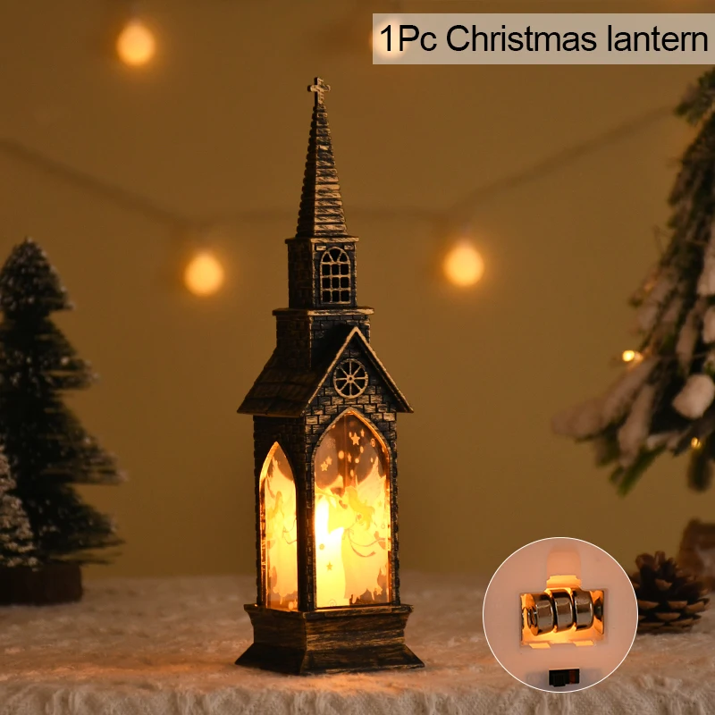 thumbnail image 1 of 2024 Luz de noche LED navideña Lámpara de muñeco de nieve de Papá Noel Adorno de mesa Decoración navideña para el hogar Regalos de Navidad, 1 of 5