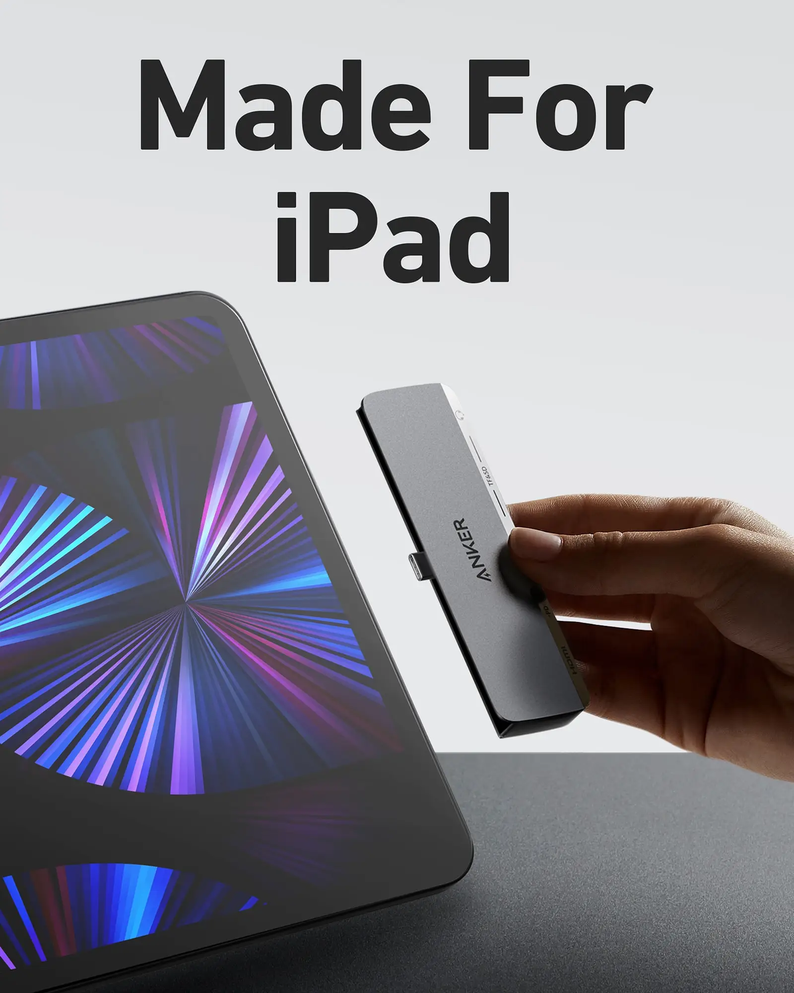 Anker Ipad Hub Stand Anker 551 USB-C Hub (8-in-1, Foldable Tablet