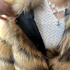 WEFURLENA  Real Raccoon Fur Coat  Winter Jacket Women natural Raccoon  fur coat Street warm long sleeve Natural Luxury Jackets 5