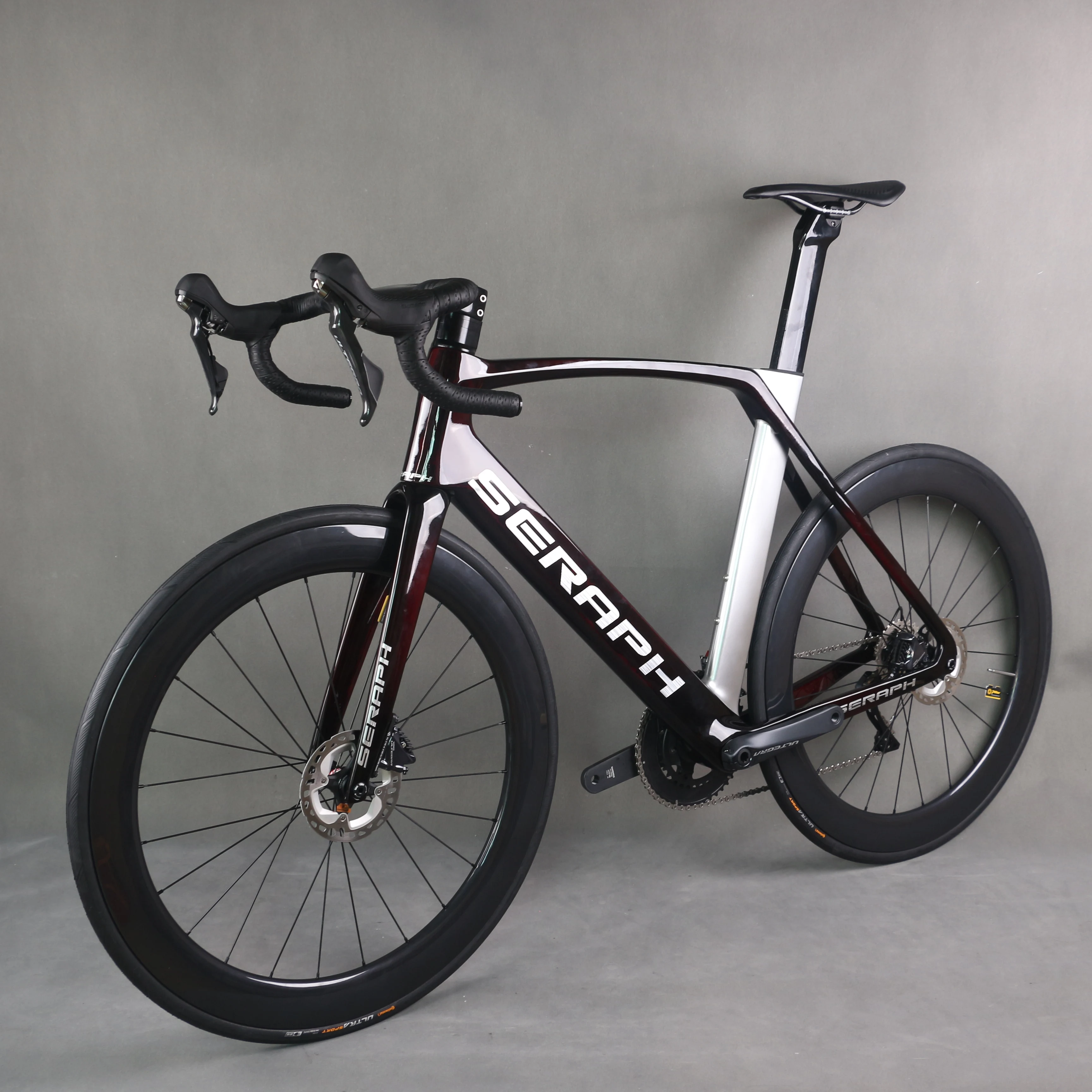 Shiman-カスタムペイントのカーボンロードバイクフレーム,フルバイク