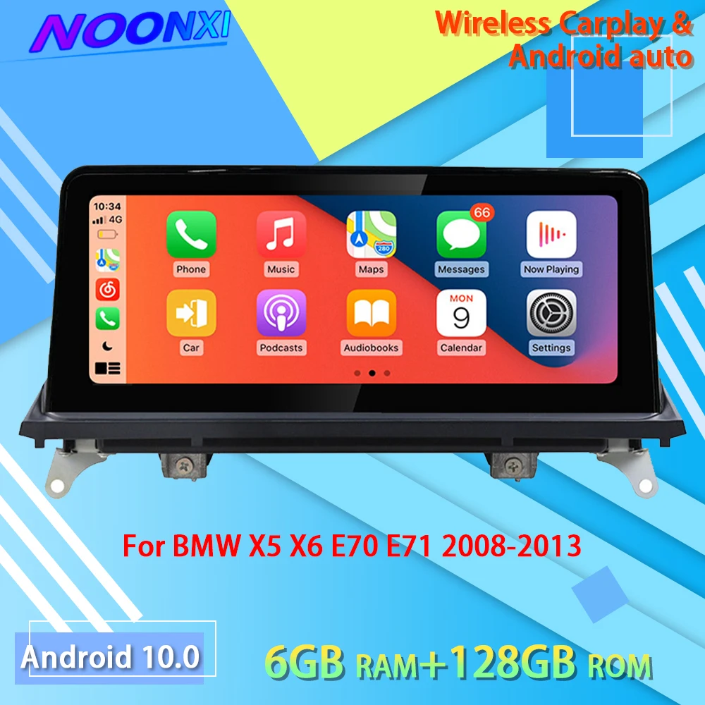 

Android 10.0 Car Radio Bluetooth Video Player Screen Receiver Automotive Multimedia DSP Carplay For BMW X5 X6 E70 E71 2007-2013