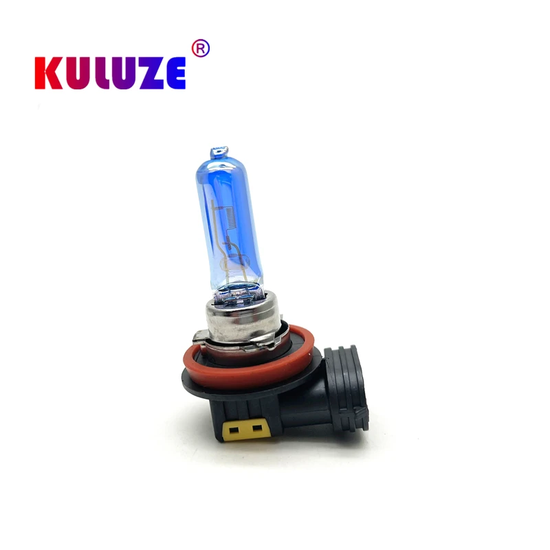 2개입 H8 할로겐 전구 크리스탈 초고휘도 백색 12V 자동차 헤드라이트 전구 H8 55w 할로겐 램프 자동차 라이트 안개등 소스