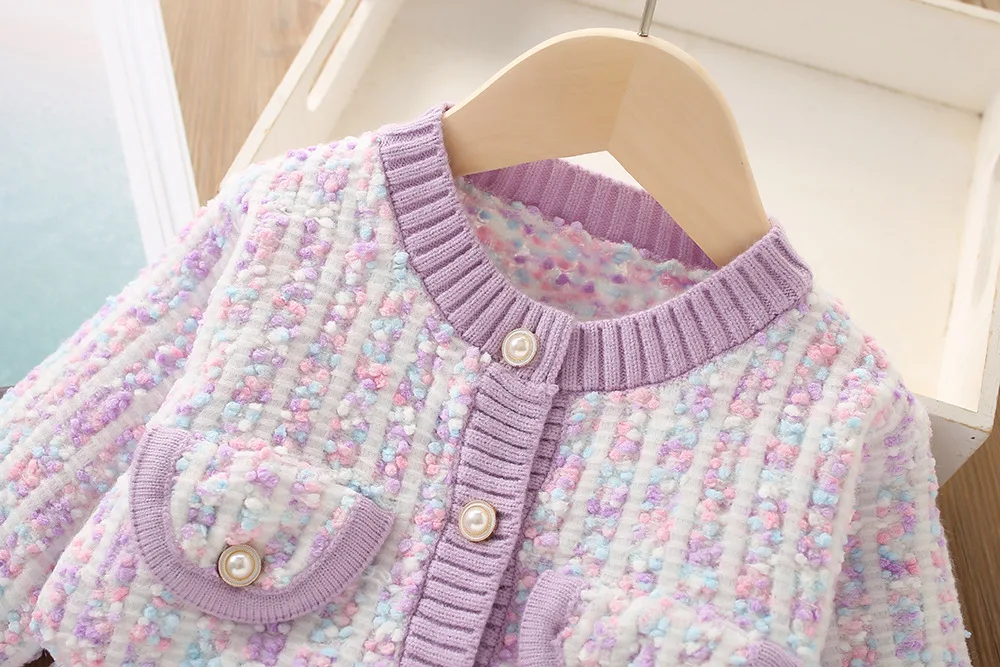 Girls Knitted Sweater Set 6