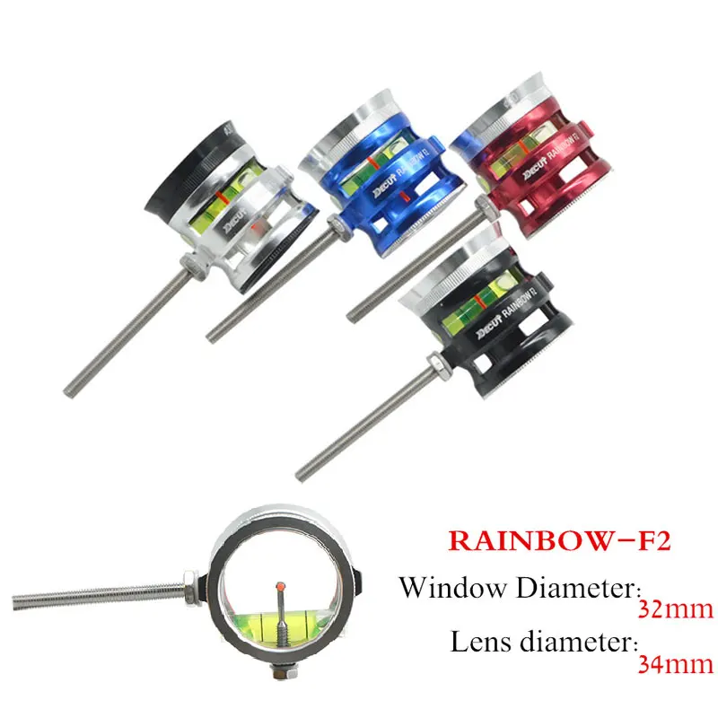 1Pc Archery Compound Bow Scope Sight Pin Optical Fiber 4x 6x 8x Lens Bow Sight 10-32UNC For Outdoor Hunting Shooting Accessories archery 8x magnification compound bow sight optical fiber 1 pin translucent acrylic lens archery arrow aluminum sight hunting