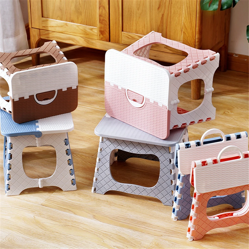 

Plastic Folding Stool Thickening Chair Portable Home Furniture Children Lightweight Outdoor Camping Hiking Picnic Beach Chair