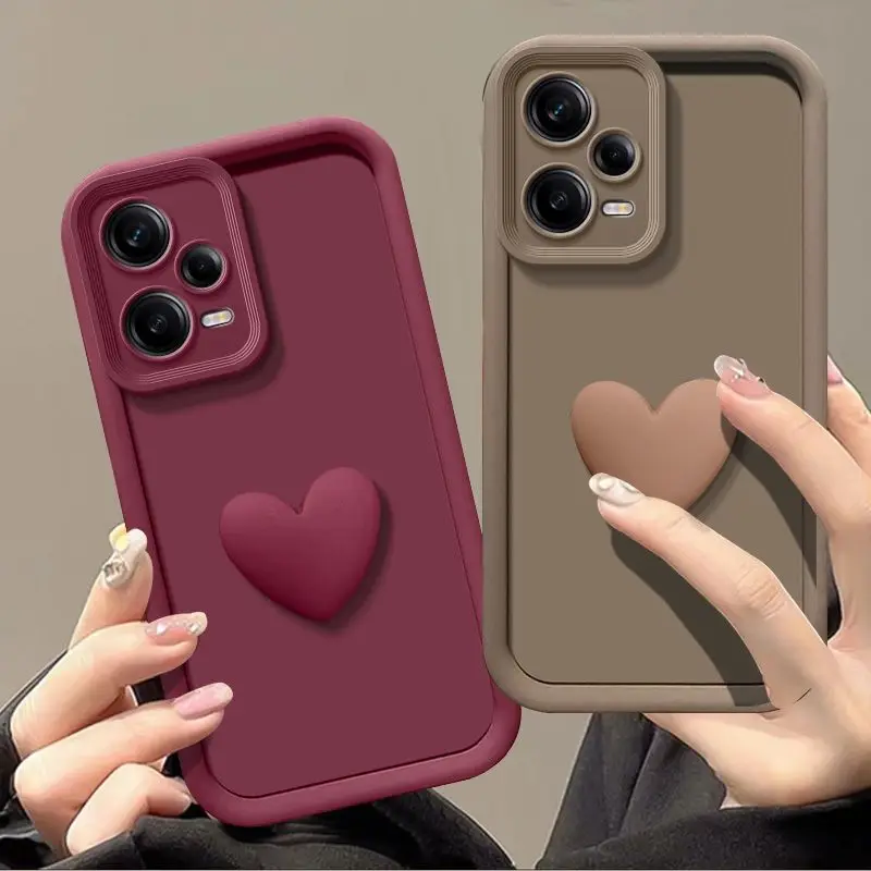 DIY Love Heart Matte Anti-Drop Soft Protective Phone Case