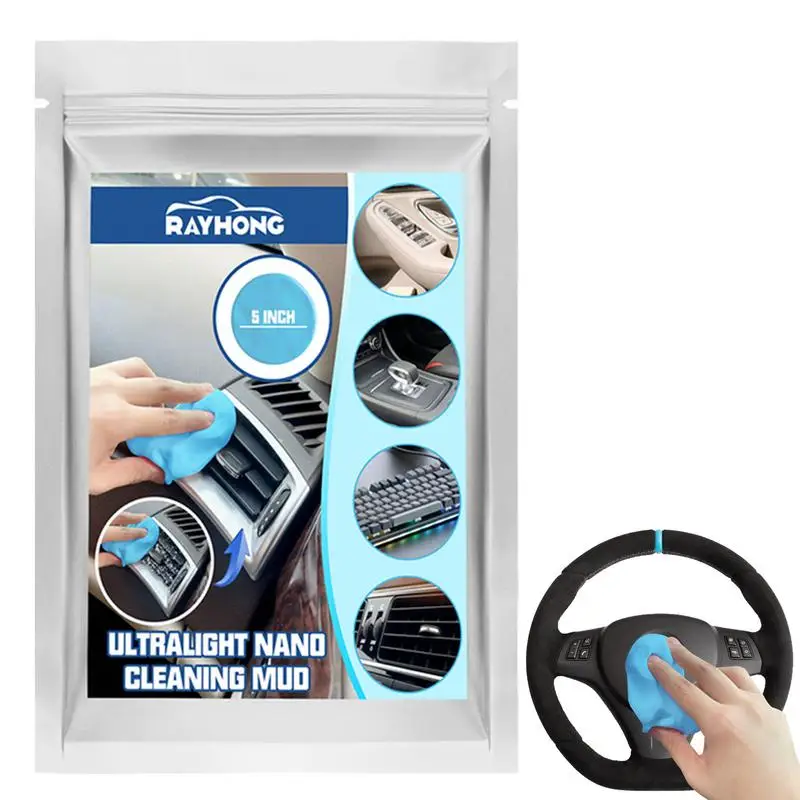

Cleaning Gel For Car Reusable Car Cleaning Gel Detailing Putty Car Vent Cleaner Auto Air Vent Interior Detail Removal Putty