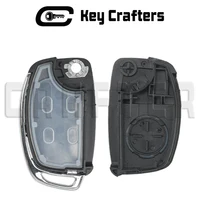 กุญแจรีโมทรถยนต์แบบพับได้ รุ่น Key Crafter SY5AERGE04 95430-R1100 433.92 FSK 4A ชิป PCF7939MA สำหรับรถยนต์ฮุนได HB20 ปี 2019-2022 ใบมีด HYN14R 5