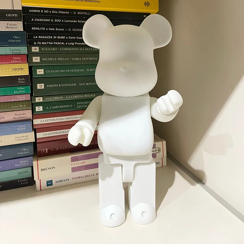 28cm Paint Block Bear Statue 2