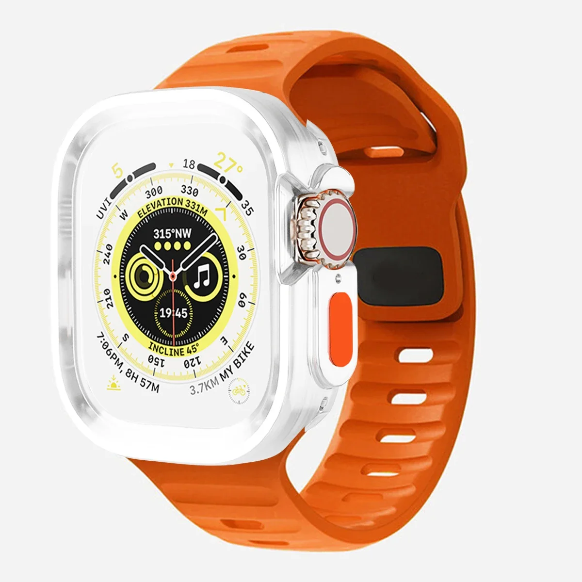 Candy Silicone Case and Strap for Apple Watch - Vibrant Rubber Band Accessory