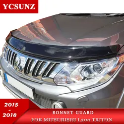Protections de capot pour Mitsubishi L200 Triton 2015 2018 2015 2016, accessoires de ramassage, pièces extérieures YCSUNZ, 2017 – 2018 