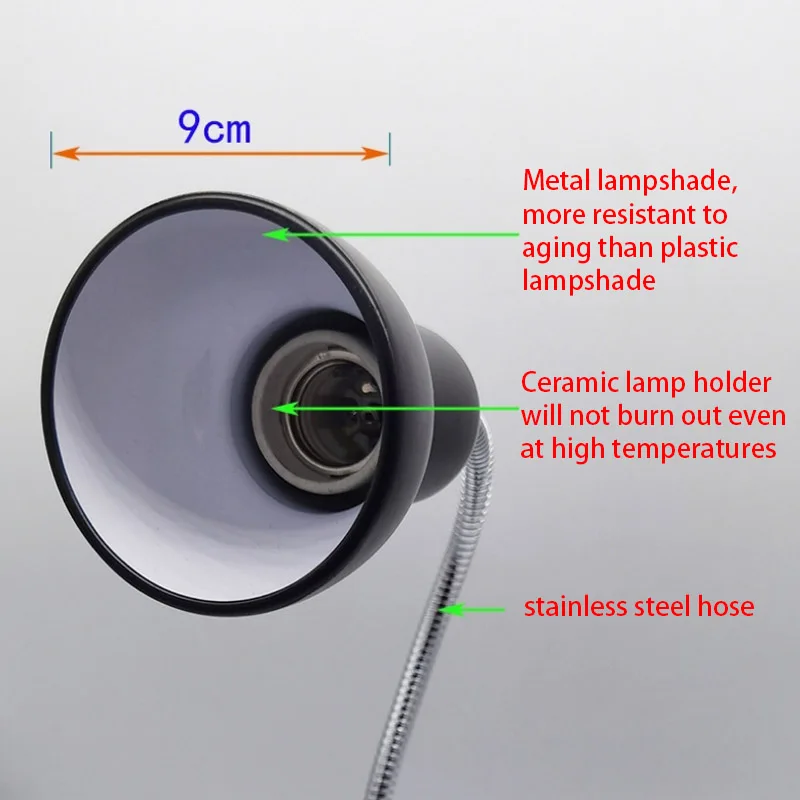 Reptile heated hose lamp stand succulent potted plant irradiation supplementary light insulation sun lamp