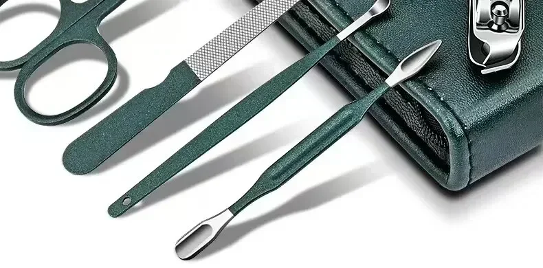Description Picture 5 of item6Pcs/Set Nail Clipper Pedicure Set Manicure Set Personal Nail Care Tools Kits Stainless Steel Nail Clipper Sets Gift