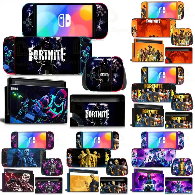 Vendetta Fortnite Battle Royale Console Adesivi Per Sony Switch Oled Full Body Color Skin Switch Decalcomanie Per Controller Gamepad