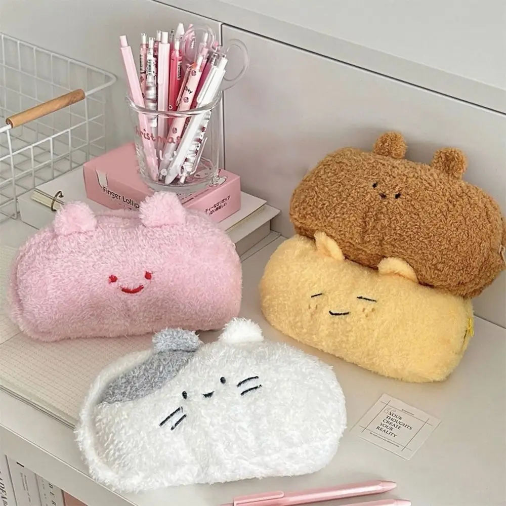 

Plush Pencil Cases Kawaii Stationery Storage Bag Student Large Capacity Pen Pouch Pen Bag Girl Kid School Stationery Supplies