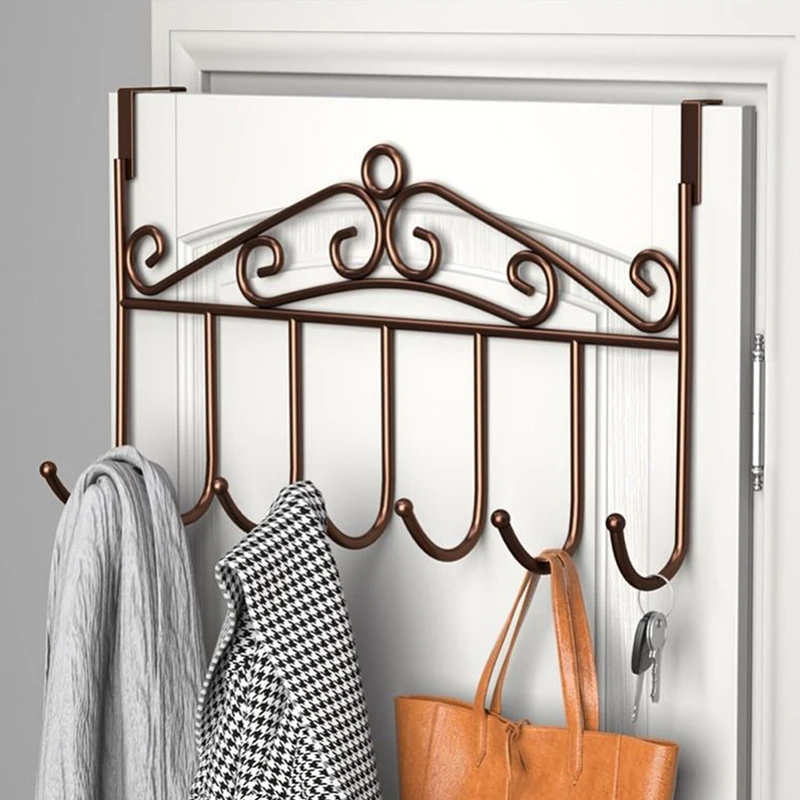 Ganchos Organizadores Ganchos Para Colgar Detras De La Puerta Gancho Para Puerta De Metal Resistente Colgador Trasero De O Ganchos,  Organizador Sin Perforar Para Baño, Dormitorio Y Entrada