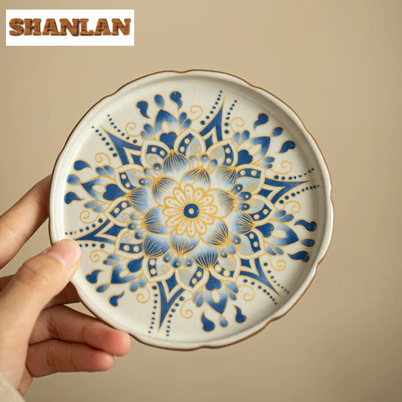Ceramic Rubbings Flying Sky Gaiwan Zen Anti-scald Tea Tureen Tea Bowl With Lid Kit Brewing Cover Bowl Drinkware Craft Gift