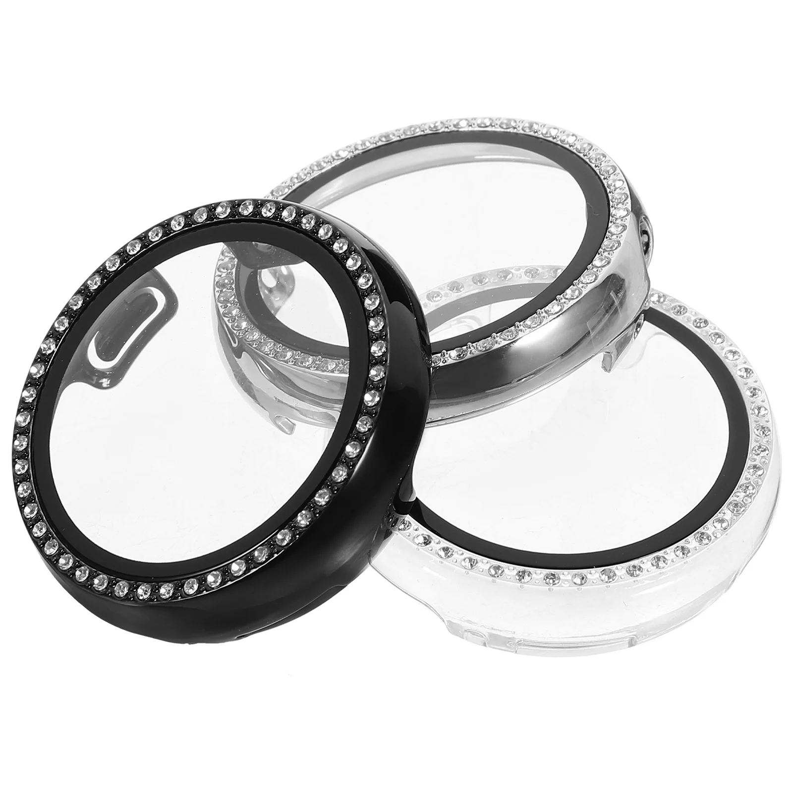 

3pcs Watch Shell Rhinestone Smartwatch Cases Compatible for Pixel Watch 2