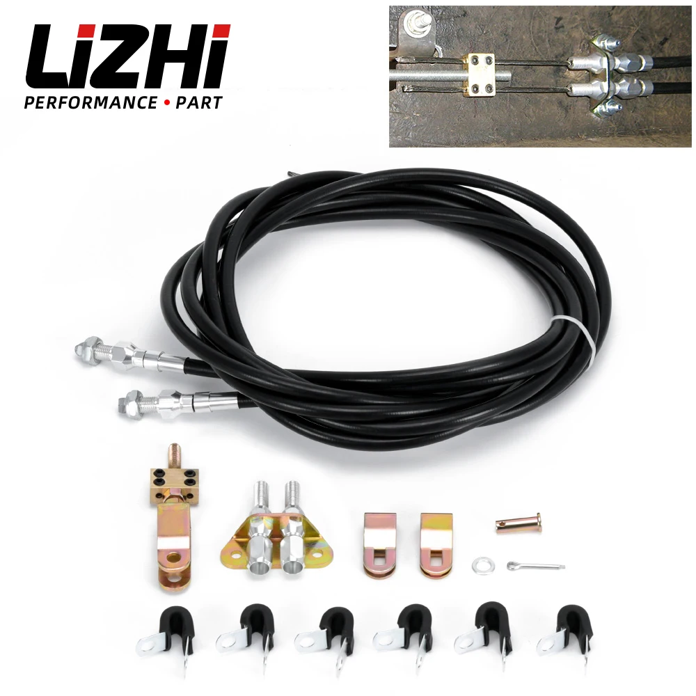 Universal Rear Parking Brake Cable Kit Emergency Brake Cable Kit Disc