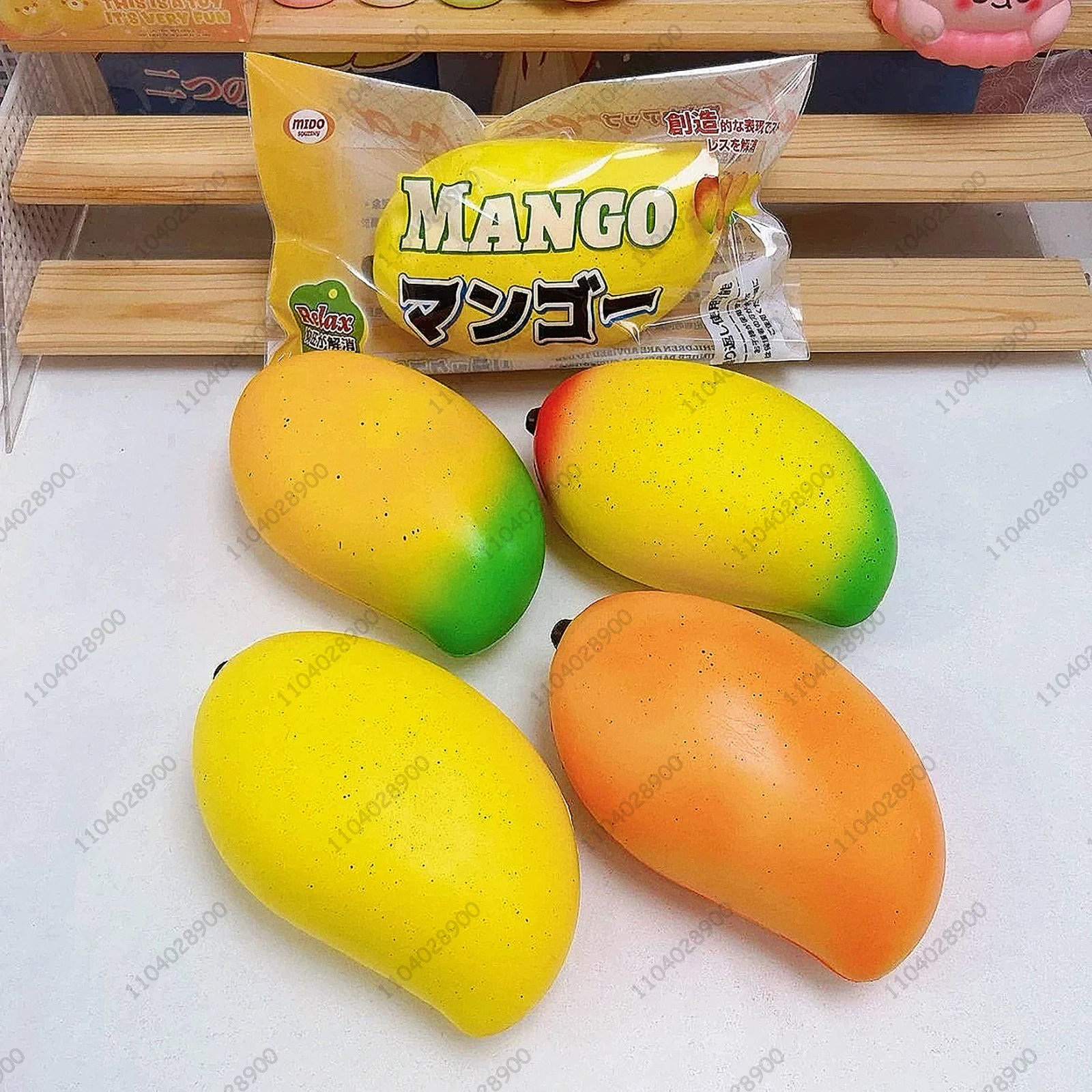 Mango Slow Rising Squishy Big Mango Fruit Slow Rebound Squeeze Toy