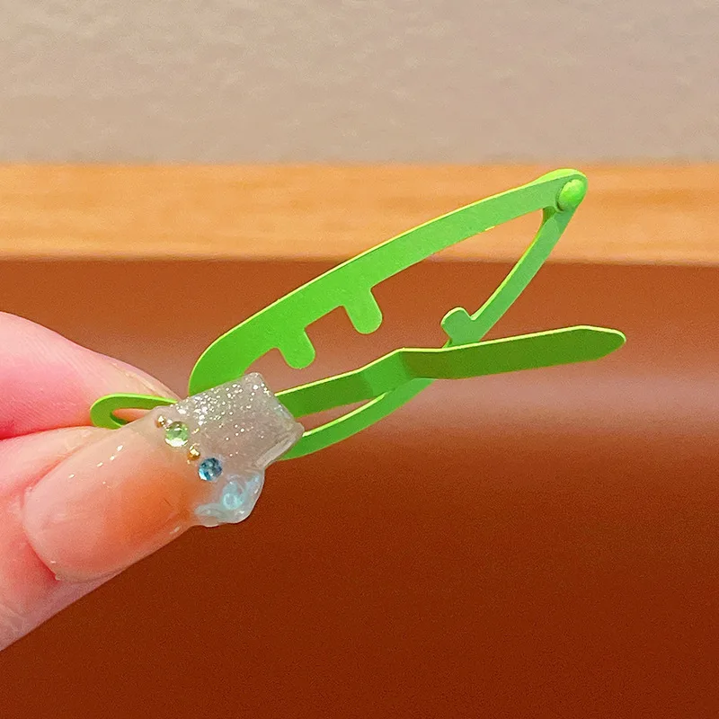 Hair Accessories Children hair clips sweet candy colour carrot clip hair accessories girls cute butterfly clip baby girl accessories