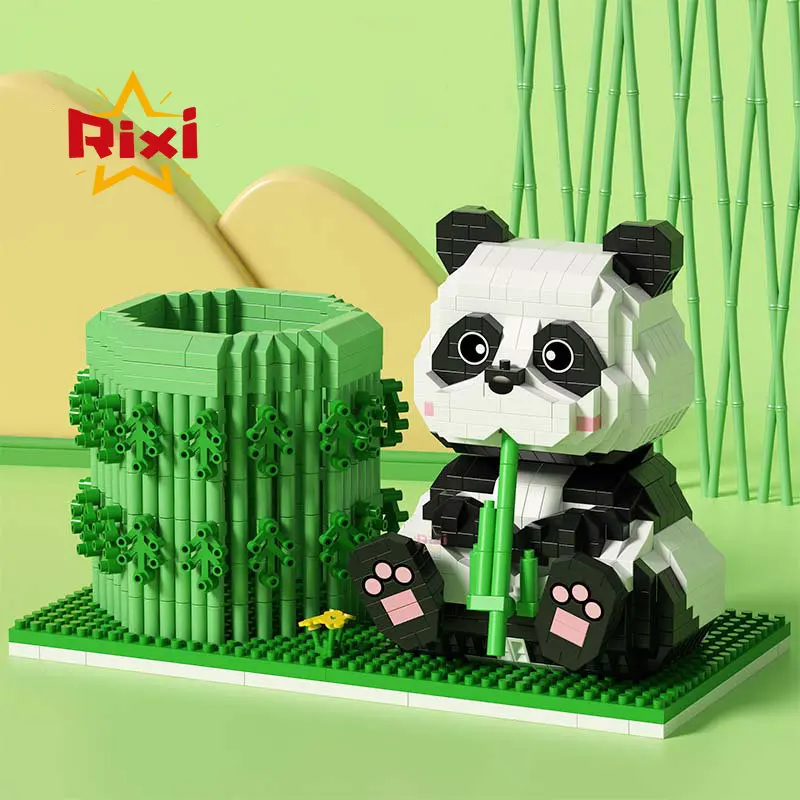 Animal Panda Building Blocks, Home Decoration Bricks Toys