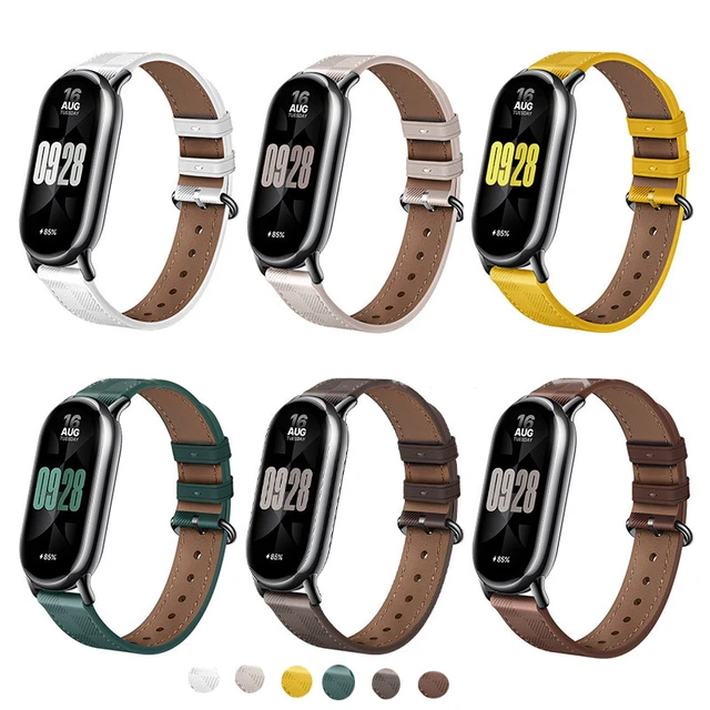 Bracelet De Rechange En Métal Pour Xiaomi Mi Band 8, Bracelet En Cuir,  Original - Smart Accessoires - AliExpress