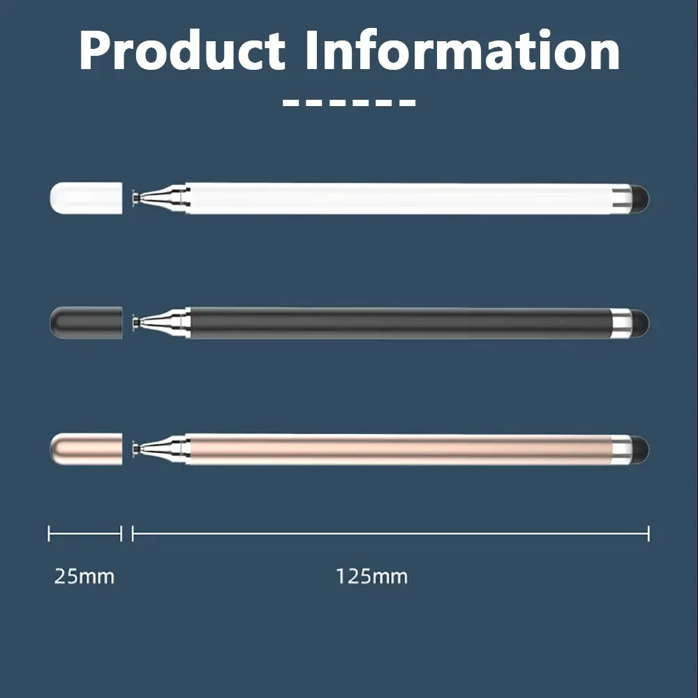 10Pcs Universal Stylus Pen Drawing Screen 2 in 1 Tablet Pen for IPhone IPad Capacitive Touch Pencil for Huawei Samsung Xiaomi 5