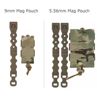 Tactical Molle Magazine Pouch for 9mm Pistol Mag 5.56 AR15 M4 AK Hunting Rifle MAG Bag Airsoft Outdoor Tool Flashlight Pouch 2