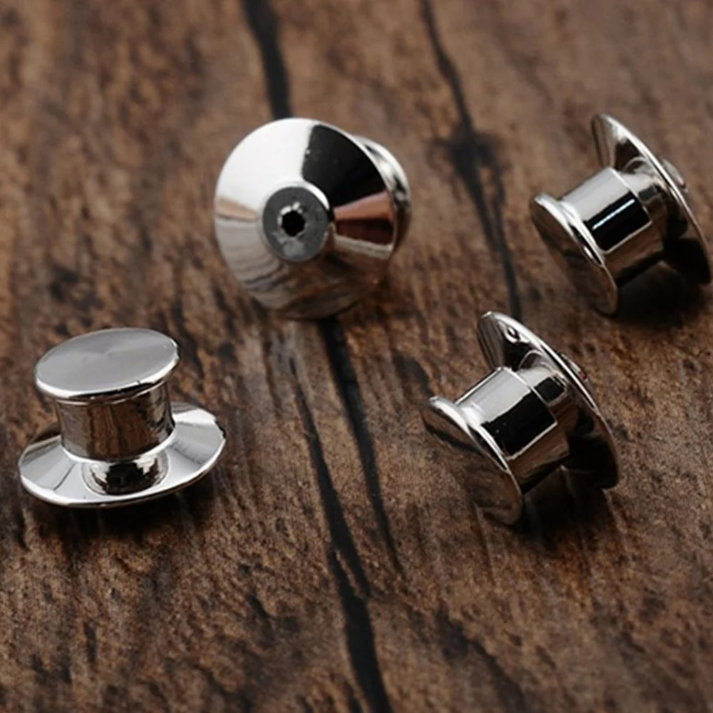 

25Pcs Locking Pin Keeper Clasp Metal Locking Pin Keeper Copper Brooch Locking Pin Brooch Supplies