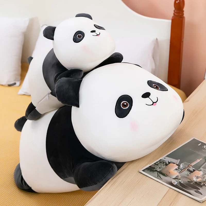 Peluche Kawaii Panda couché