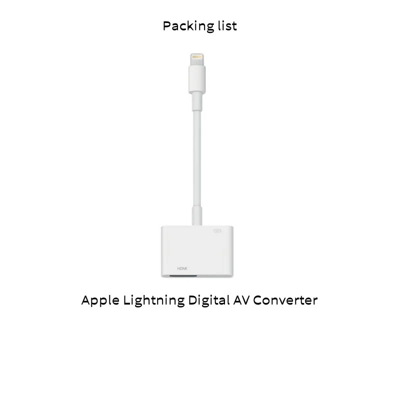 Xreal Air iPhone Adapter Connects Lightning Xreal Nreal HDMI