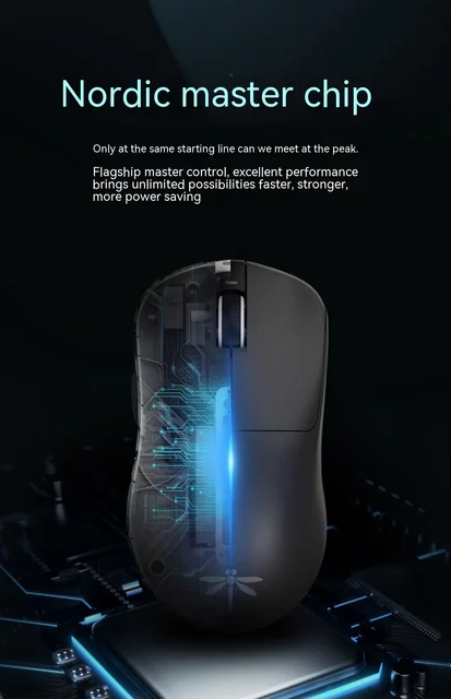 VGN Dragonfly F1 2.4G Wireless Mouse PAW 3395 Rechargeable Type-C Dual-mode  Gaming Mouse Fps Light Weight Pc Gamer Accessories