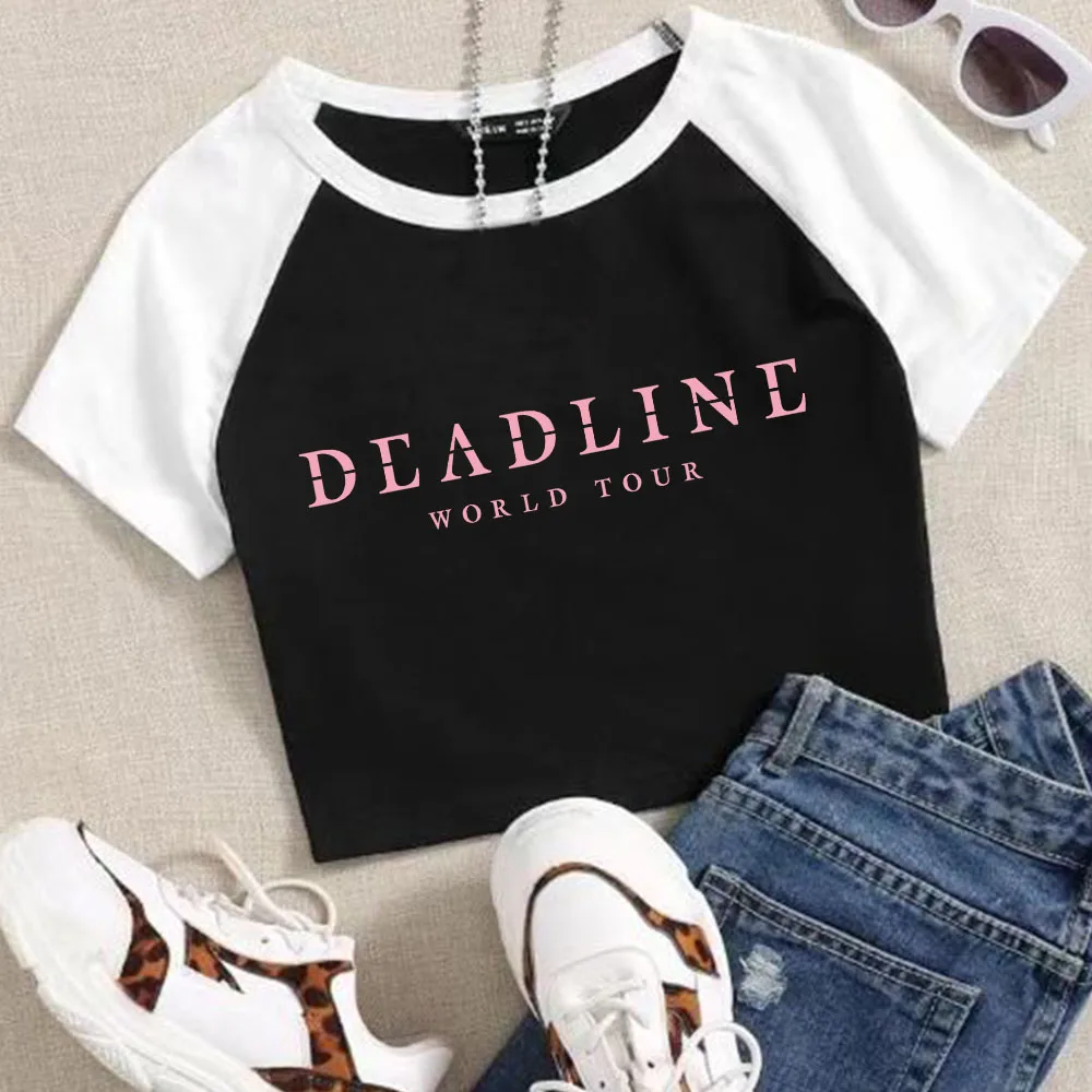 アイドル BLACKPINK DEADLINE TOUR CROP TEE BLACKPINK - Tour Crop Tee ['DEADLINE' WORLD TOUR IN SEOUL