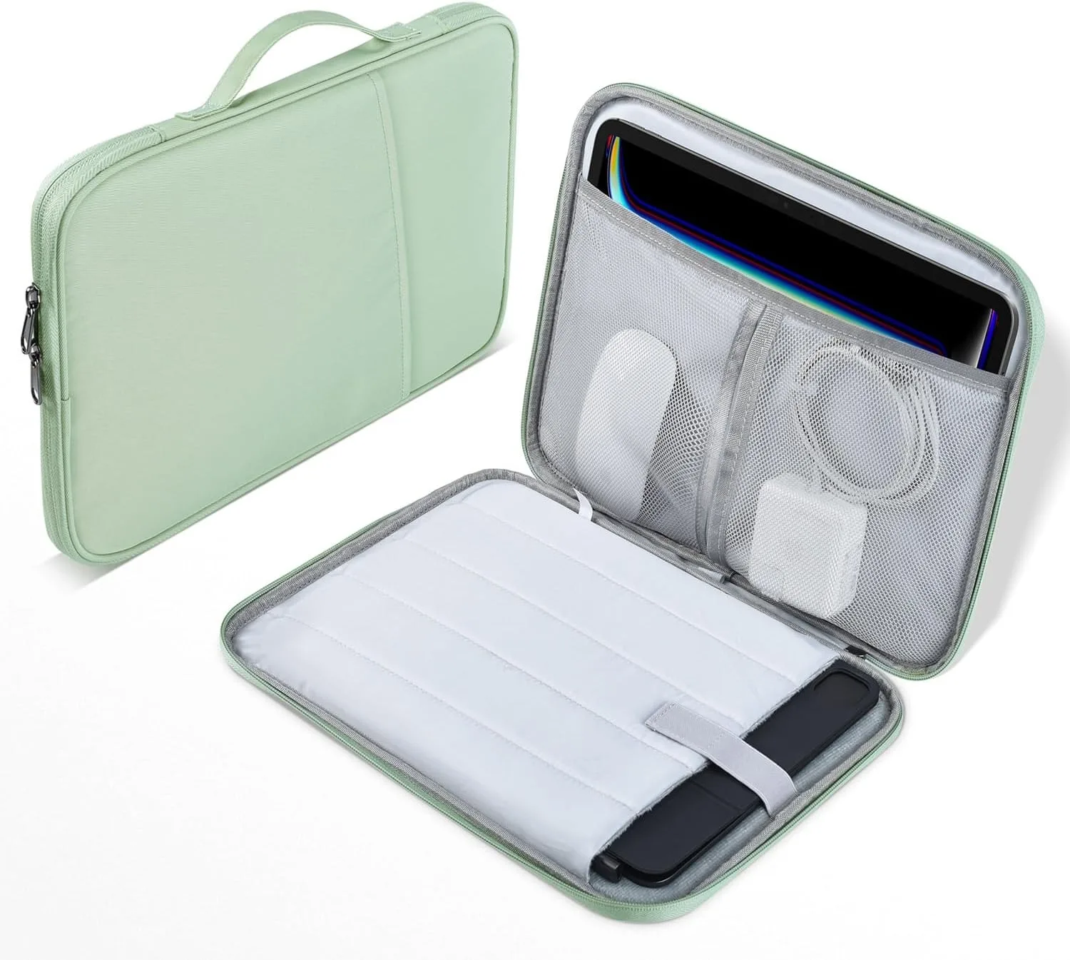 Portable Tablet Storage Bag - Soft Shockproof Sleeve Pouch