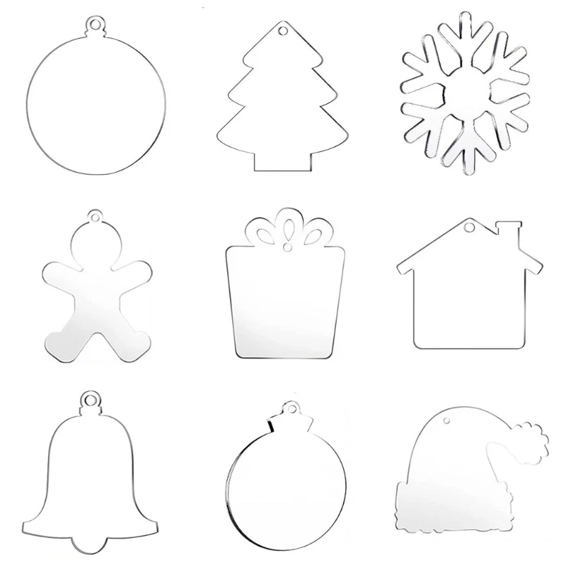 

Set of 10pcs Elegant Christmas Decorations for Indoor and Outdoor Use Fine Craft DropShip