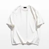 High-quality Men's T-Shirt 100% Cotton T Shirt Men Women Solid Color Basic Casual Clothing Big Size Short Sleeve Black White Top 6