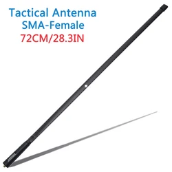 ABBREE CS Tactical Foldable Antenna SMA-Female Dual Band VHF UHF 144/430Mhz (AR-152 72cm length)