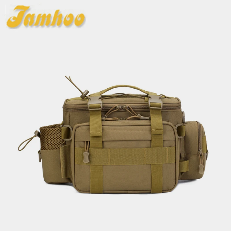 

Jamhoo Multifunctional Outdoor Waist Bag Waterproof Fishing Bag Crossbody Bag Sports Waist Backpack Nylon Lures Gear Storage Box