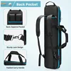 4x4 Pool Cue Case Hold Up to 4 Butts and 4 Shafts, Pool Stick Carrying Case with Front Accessories Pockets 4
