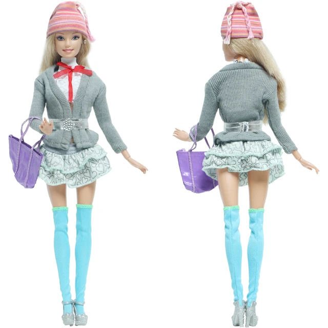 Saia e Meias de Anime, Como Fazer Roupinhas de Bonecas Barbie 