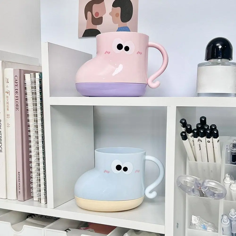 Cartoon Big Eyes Expression Plastic Toothbrush Cup For Bathroom_voghion.com