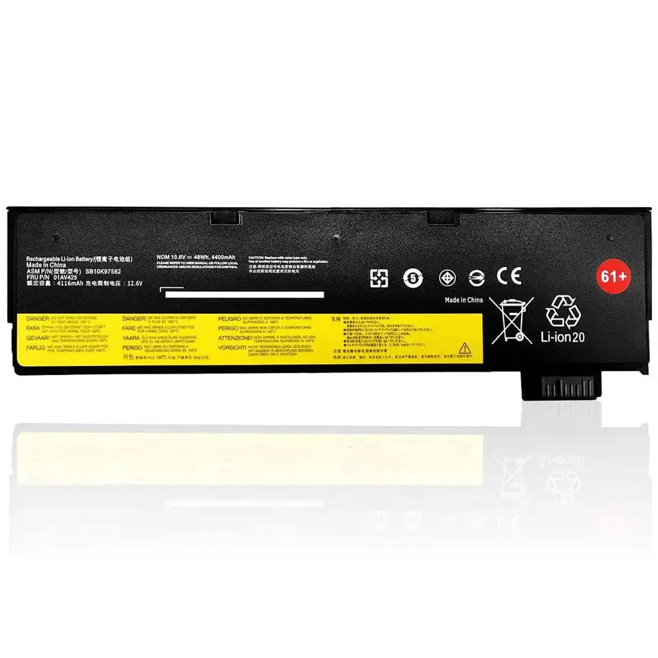 Batterie 24Wh Pour Lenovo ThinkPad T470, T480, T570, T580, P51S, P52S, A485 - Remplacement 01AV423, 01AV452, SB10K97579