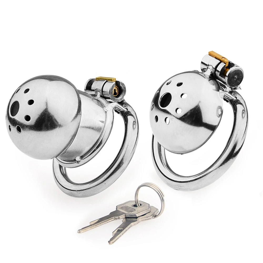 Male Chastity Cage Stealth Lock Device Metal Cock Rings Urethral Catheter Penis Restrict Sex Toys For Men Sissy Penis Chastity Cage