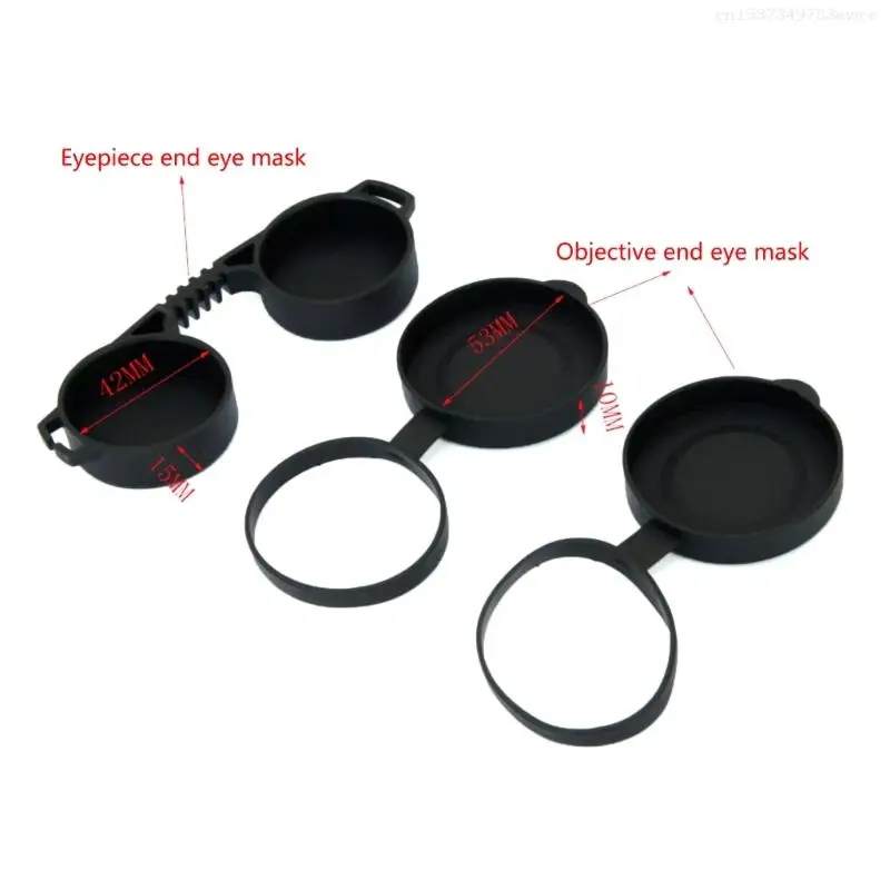 Universal Silicone Dust Caps For Binocular/Monocular Lens 61-63MM Soft Cover For Hiking and Outdoors Activity F0T6