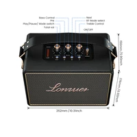 Lonzuer Audio Portable Bluetooth Speaker 2.1 Channel Sound Box 80W Support USB AUX TWS Desktop Bluetooth Speaker For Home Audio 2