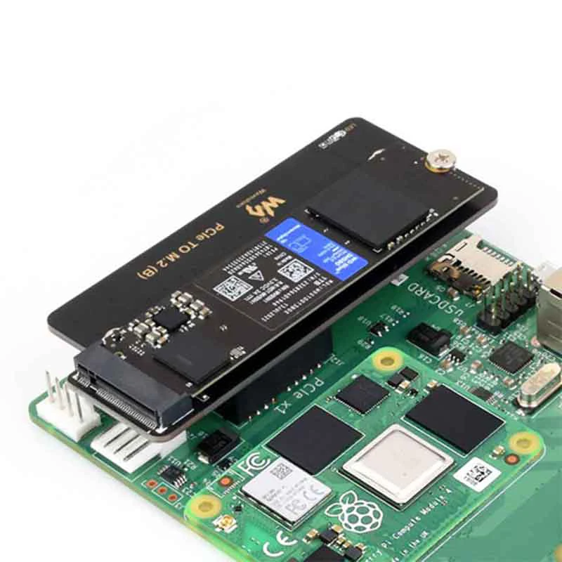 

Raspberry Pi Compute Module 4 PCIe to M.2 NVMe SSD Adapter For CM4 Board HAT