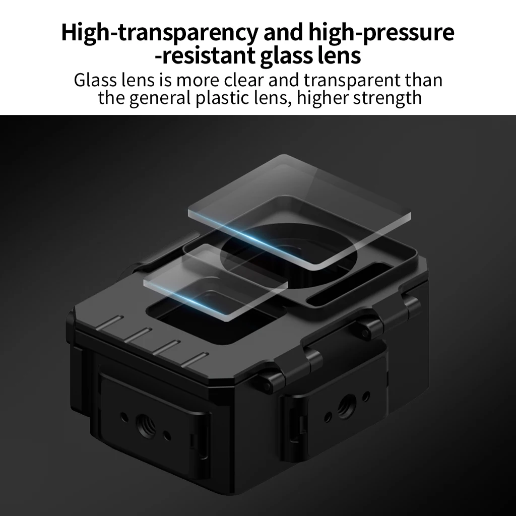 Action 5Pro wasserdichtes Gehäuse, Unterwassertauchen, schützender Aluminiumkäfig, Schnellverschluss-Halterung für DJI OSMO Action 5Pro 4 3 – Detail 5